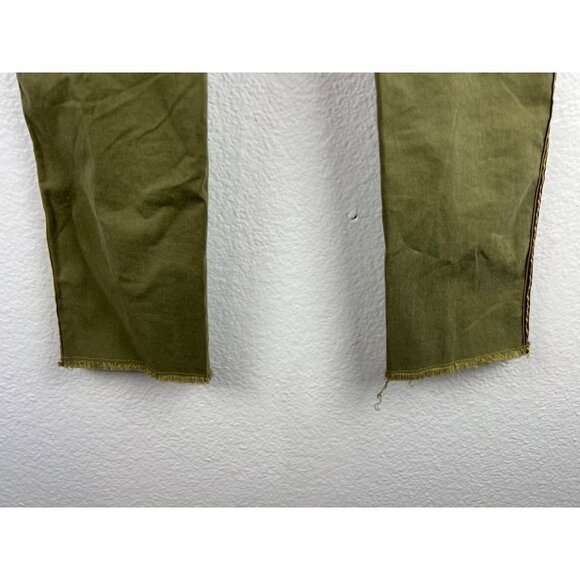 NILI LOTAN Jenna Pant with Tape Khaki Pants, Military Army Olive Green, Size 0 - Picture 6 of 9